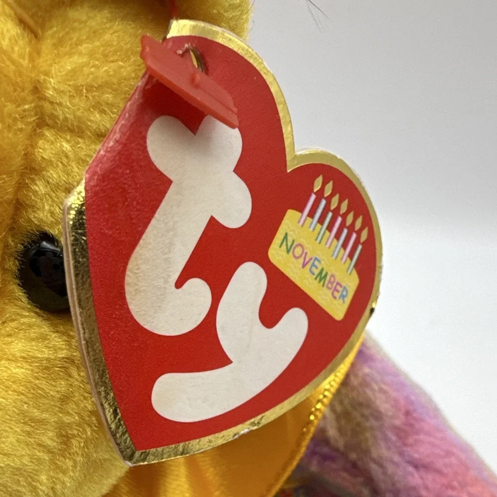 Ty Beanie Babies November Bear Plush 2001 Vintage, Ages 3+ (3-7 Years)